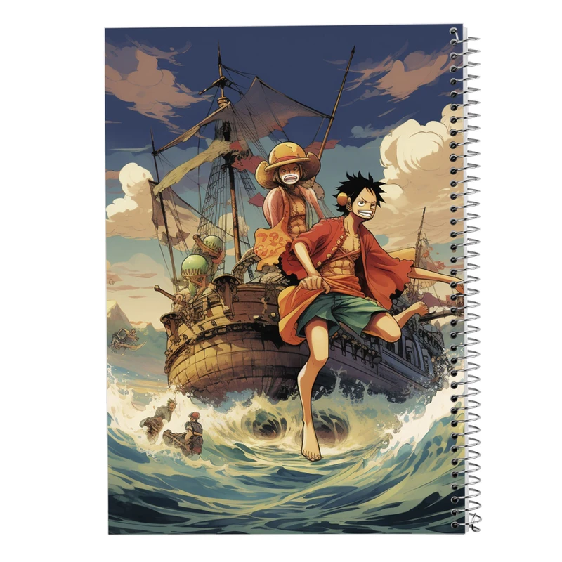 دفتر مشق 50 برگ مدوپد مدل وان پیس One Piece کد DF11719