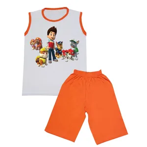 ست تاپ و شلوارک بچگانه مدل سگ نگهبان کد STb4033