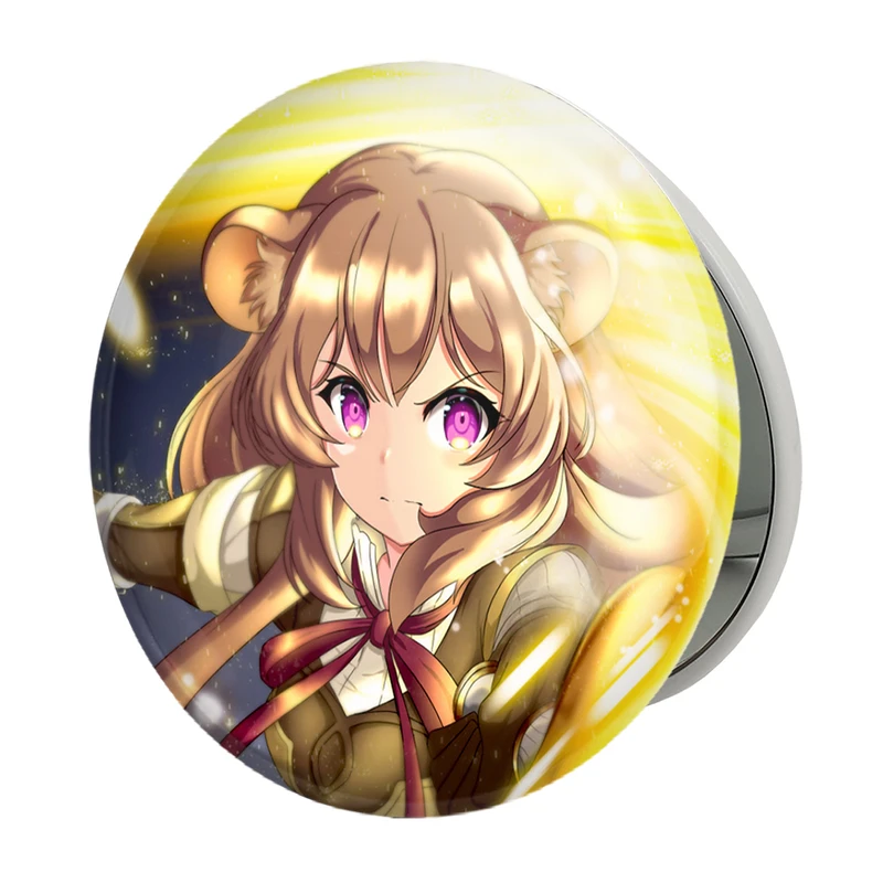 آینه جیبی خندالو طرح رافتالیا انیمه ظهور قهرمان سپر مدل تاشو کد 15964 