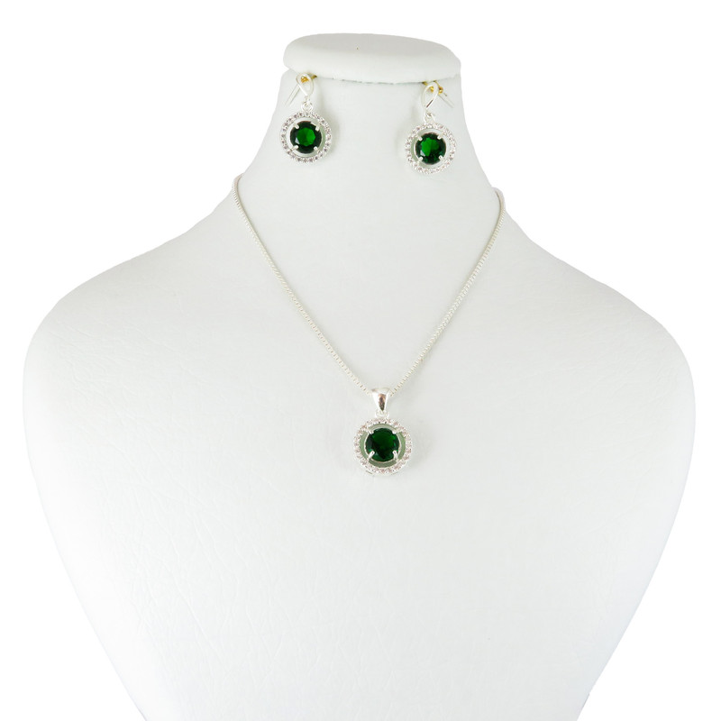 نیم ست نقره زنانه کد AV180-S7 C6