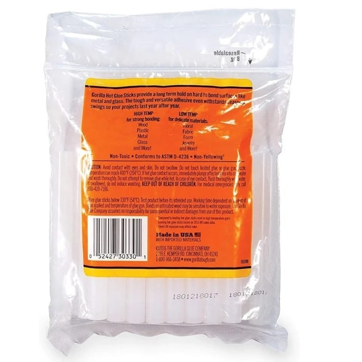 چسب حرارتی گوریلا کد 3033002 قطر 10.9میلیمتر  مجموعه 30 عددی