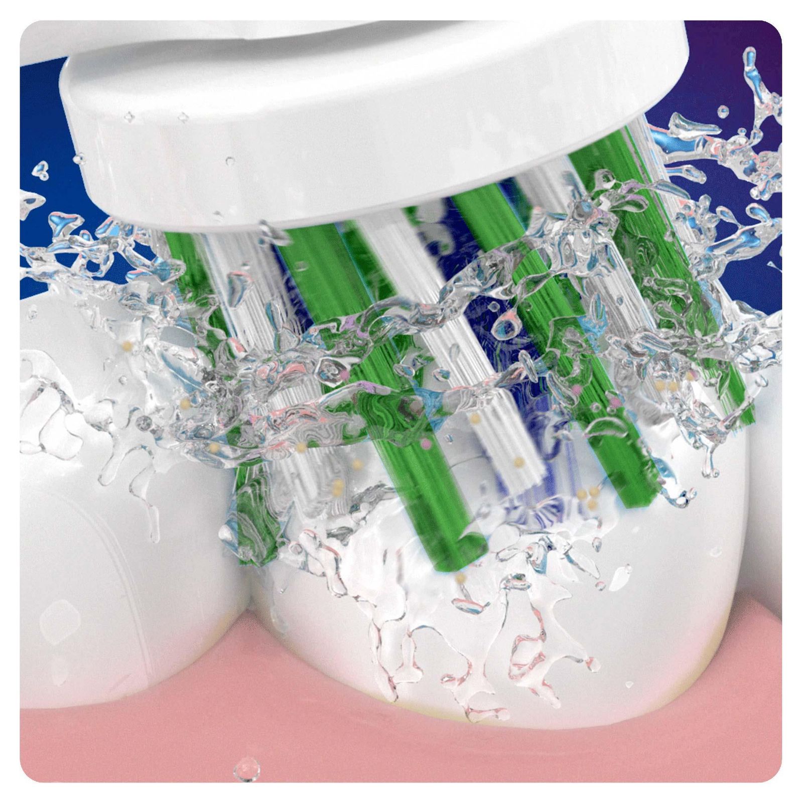 سری یدک مسواک برقی اورال-بی مدل Cross Action Clean Maximiser بسته 4 عددی -  - 5