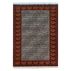 فرش دستبافت سه متری طرح ترکمن کد 135769