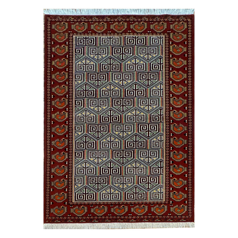 فرش دستبافت سه متری طرح ترکمن کد 135769