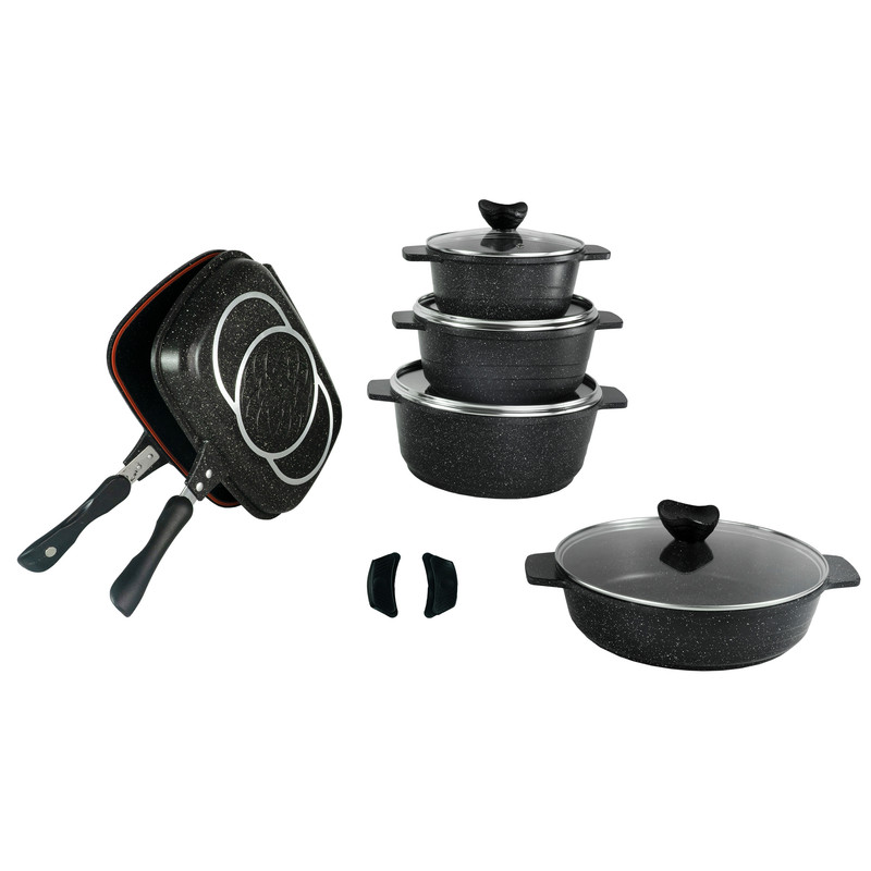 مجموعه سرویس پخت و پز 12 پارچه پیلو مدل HAPPY