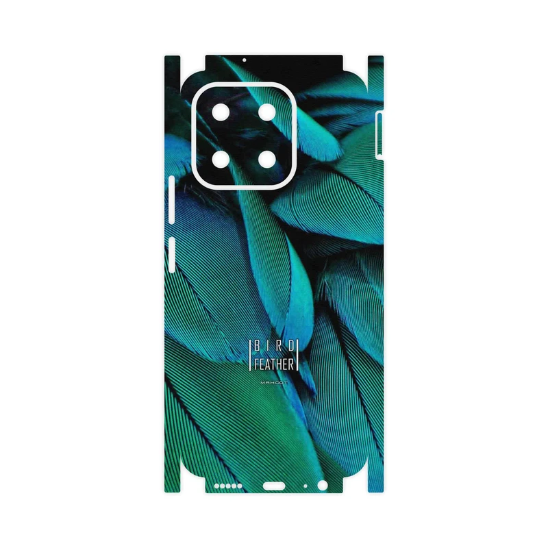 برچسب پوششی ماهوت مدل Green Feather-FullSkin مناسب برای گوشی موبایل آنر X6b