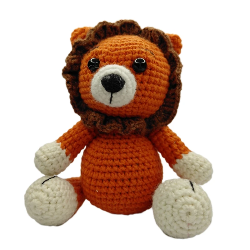 عروسک بافتنی مدل شیر جنگل 