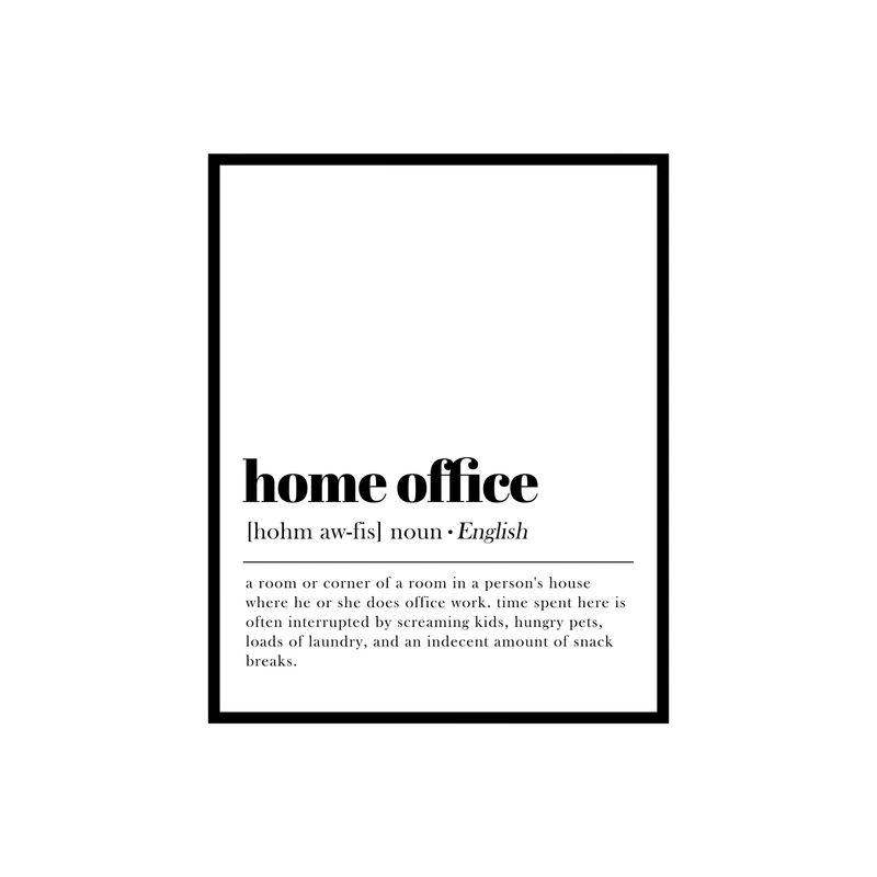 پوستر مدل دیکشنری- تعریف دفتر خانگی