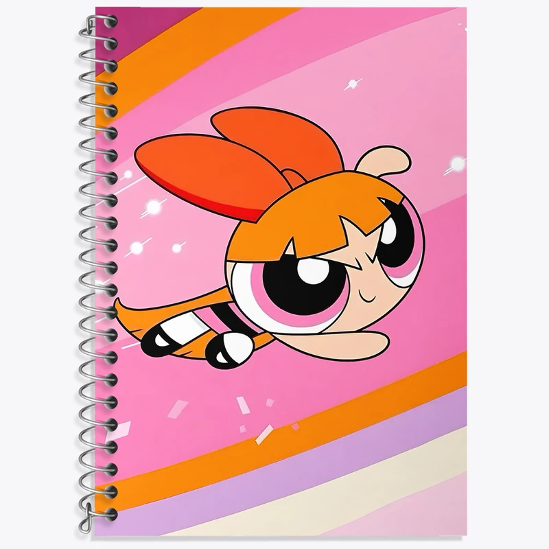 دفتر لغت 50 برگ خندالو طرح دختران نیرومند (The Powerpuff Girls) کد N4444