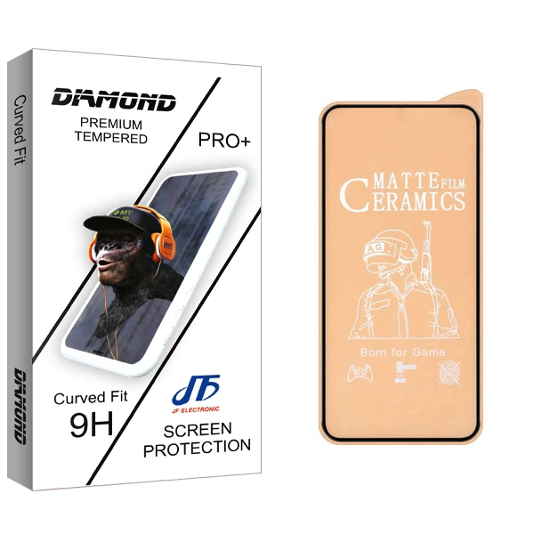 محافظ صفحه نمایش مات جی اف مدل Diamond glass مناسب برای گوشی موبایل شیائومی Redmi Note 9 Pro