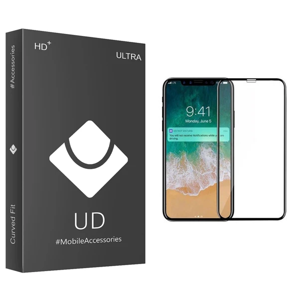 محافظ صفحه نمایش شیشه ای یو دی مدل ULTRA مناسب برای گوشی آیفون X / 10