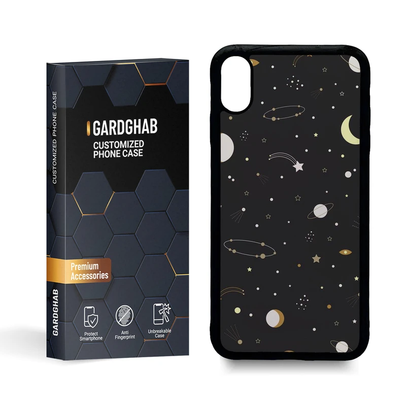 کاور گارد قاب مدل کهکشانی مناسب برای گوشی موبایل اپل iphone xs max