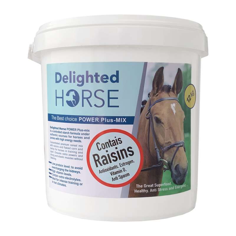 خوراک اسب دیلایتد هورس مدل Power Plus-Mix وزن 12 کیلوگرم