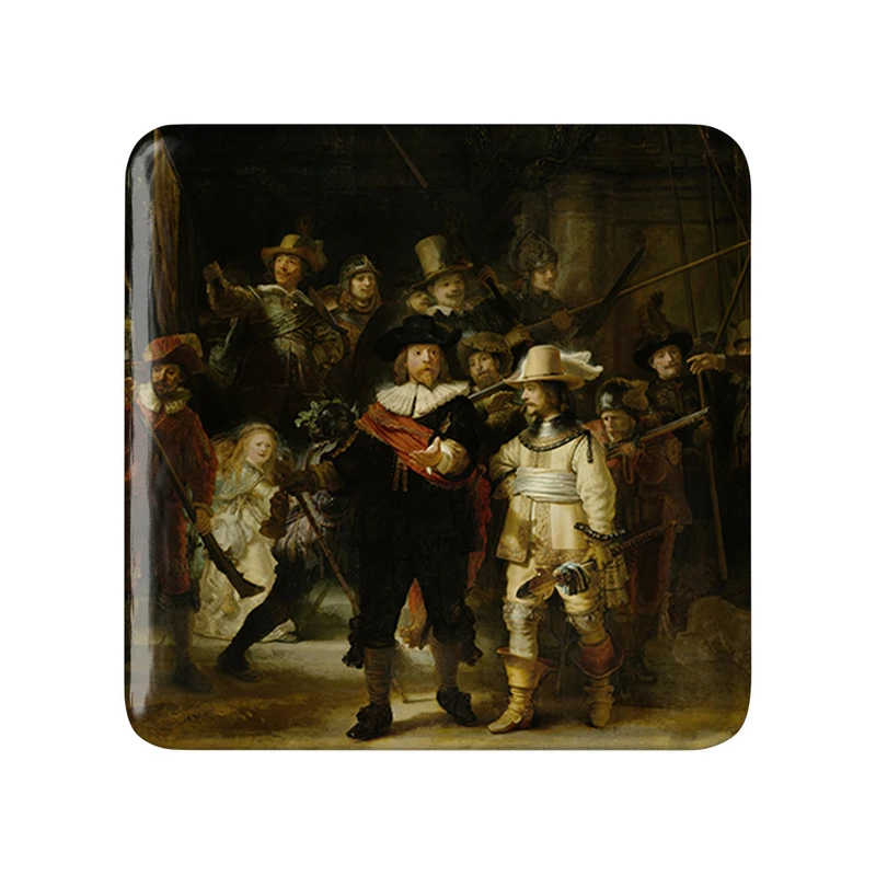 پیکسل خندالو طرح گشت شبانه رامبراند مدل مربعی کد 36839