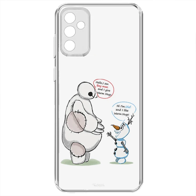 کاور طرح Olaf & Baymax مناسب برای گوشی موبایل سامسونگ Galaxy A14 