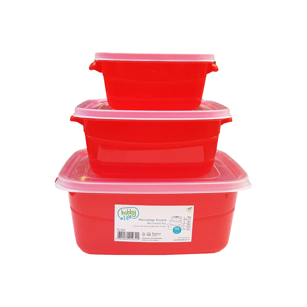 ظرف نگهدارنده هوبی لایف مدل H-021520 مجموعه 3 عددی