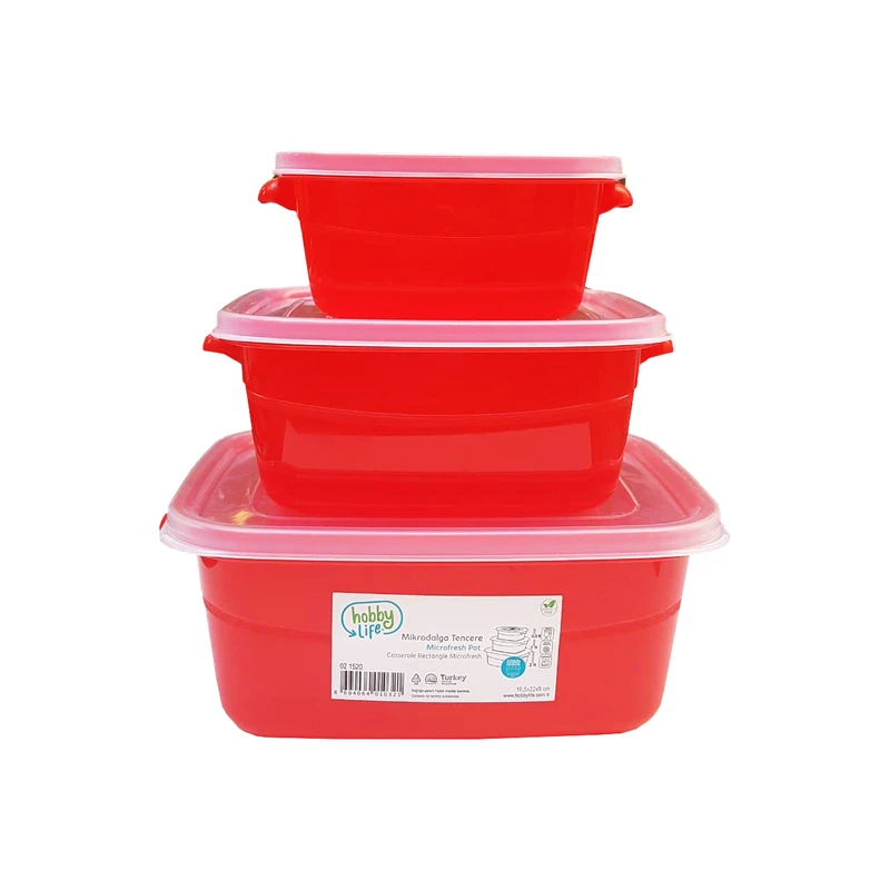 ظرف نگهدارنده هوبی لایف مدل H-021520 مجموعه 3 عددی