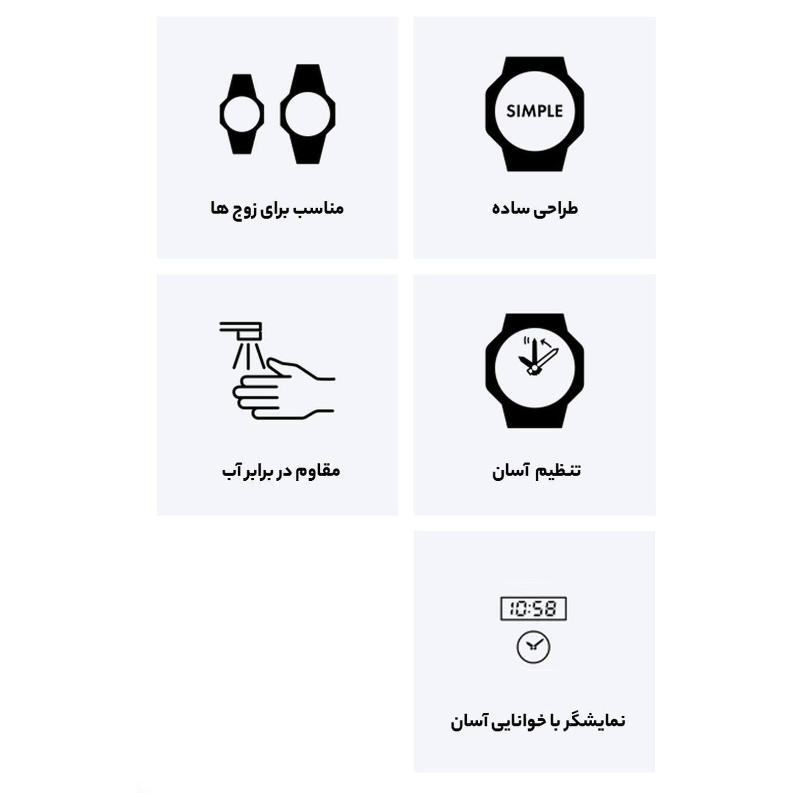 ساعت مچی عقربه ای زنانه کاسیو مدل LTP-VT01D-2BUDF - - 8