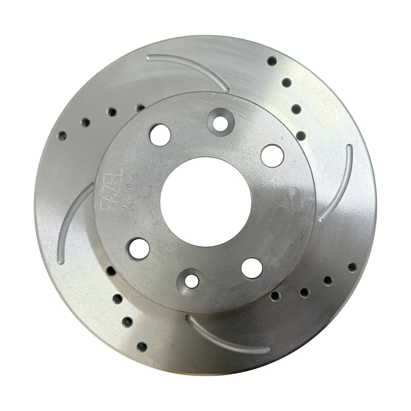 دیسک ترمز چرخ جلو فاضل قطعه توس مدل اسپرت سوراخ دار مناسب برای تیبا بسته 2 عددی