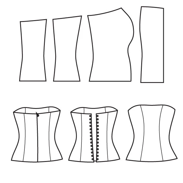 الگو خیاطی مدل تاپلکس کلاسیک سایز 34 تا 54