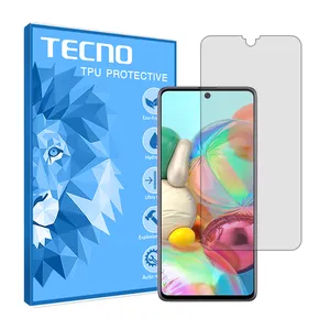 Transparent Tecno screen protector HyGEL model suitable for Samsung Galaxy A71 mobile phones