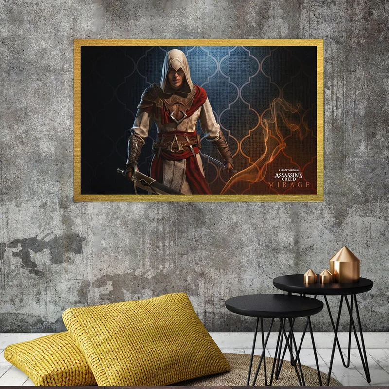 تابلو بکلیت طرح بازی Assassin Creed 2 مدل قاب شاسی T-S8735