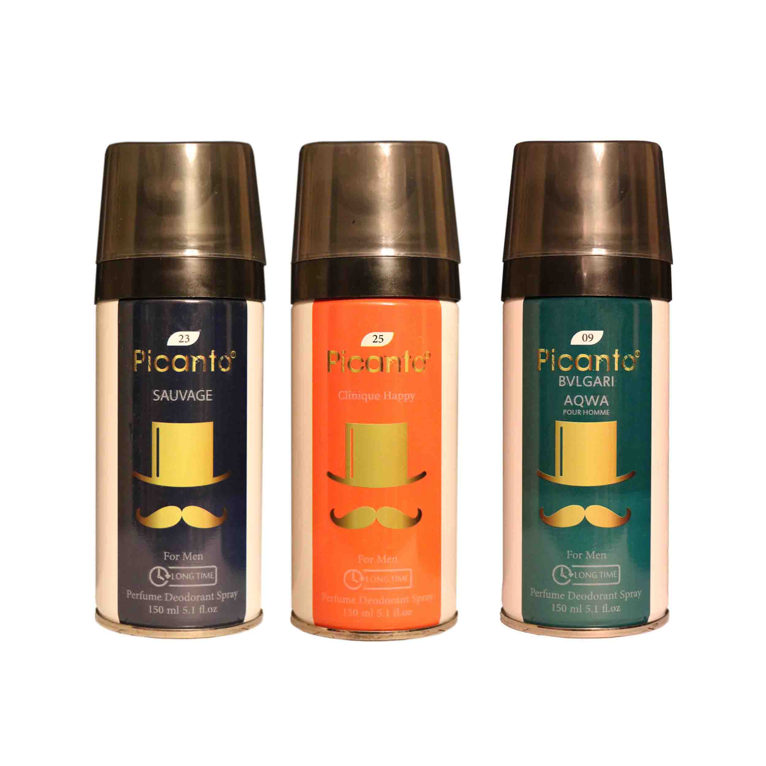 اسپری خوشبو کننده بدن مردانه پیکانتو مدل P30 حجم 150 میلی لیتر مجموعه 3 عددی
