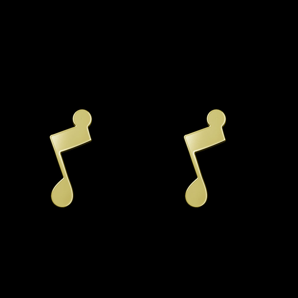 گوشواره طلا 18 عیار زنانه مدوپد مدل نت کد GA1-10498