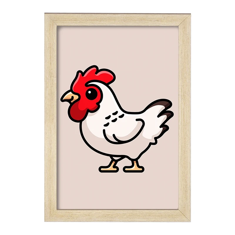 تابلو خندالو مدل حیوانات بامزه خروس کد 28193