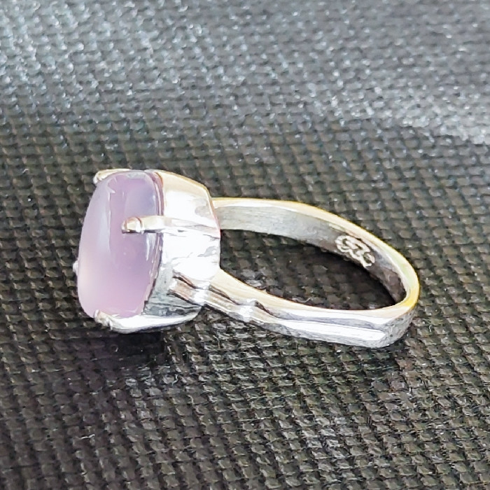 انگشتر نقره زنانه مدل سنگ عقیق یمانی کد 58