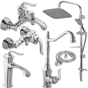 ست شیرالات های پلاس مدل بامبو ONX665 مجموعه 6 عددی