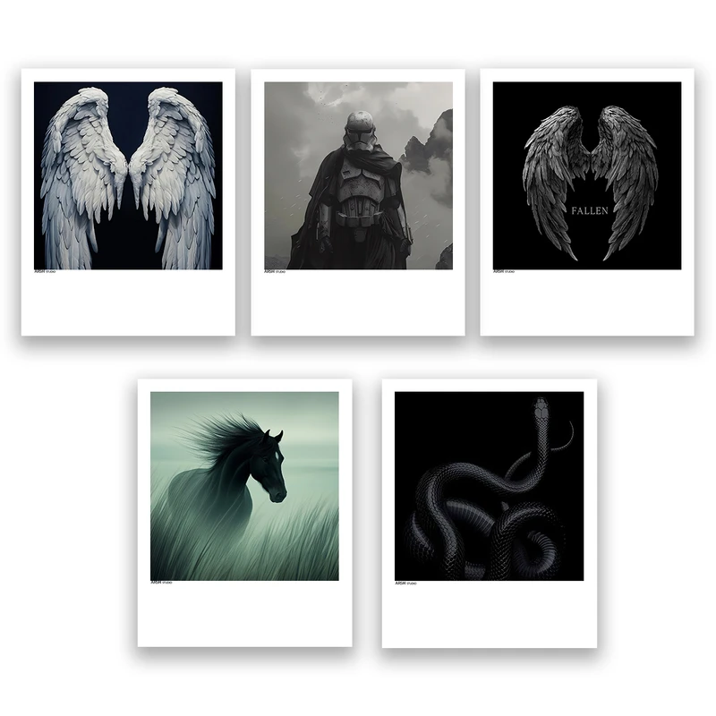 آویز تزیینی عرش مدل فانتزی کد Asa1091 مجموعه پنج عددی