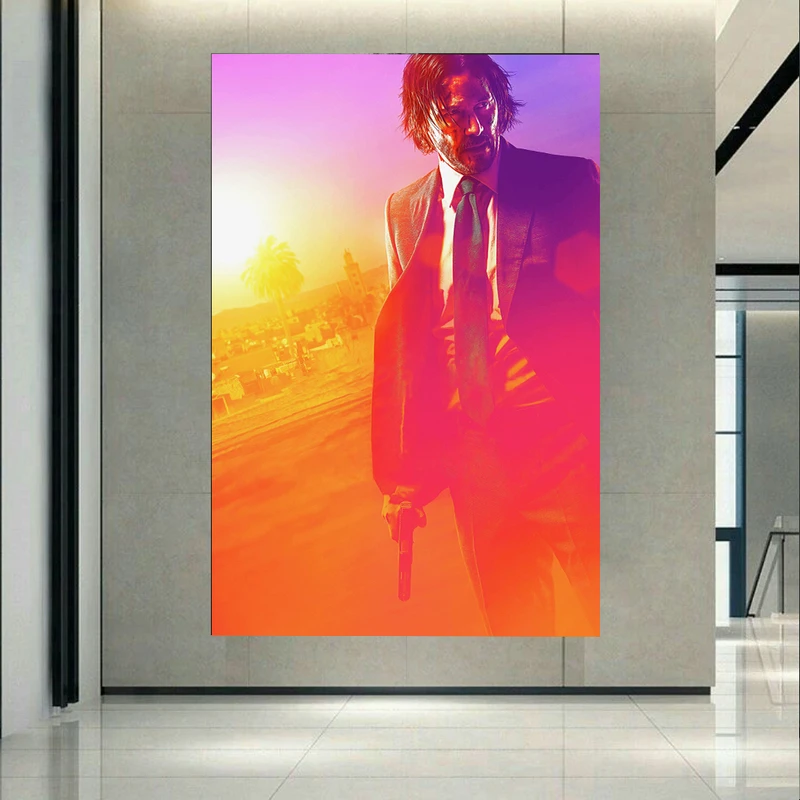 تابلو بوم طرح جان ویک مدل هنری کد AR30701