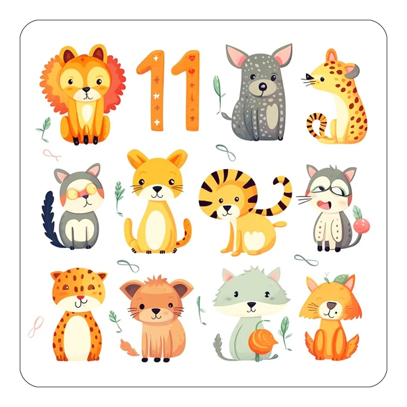 مگنت کاکتی طرح حیوانات کارتونی مدل mp27418