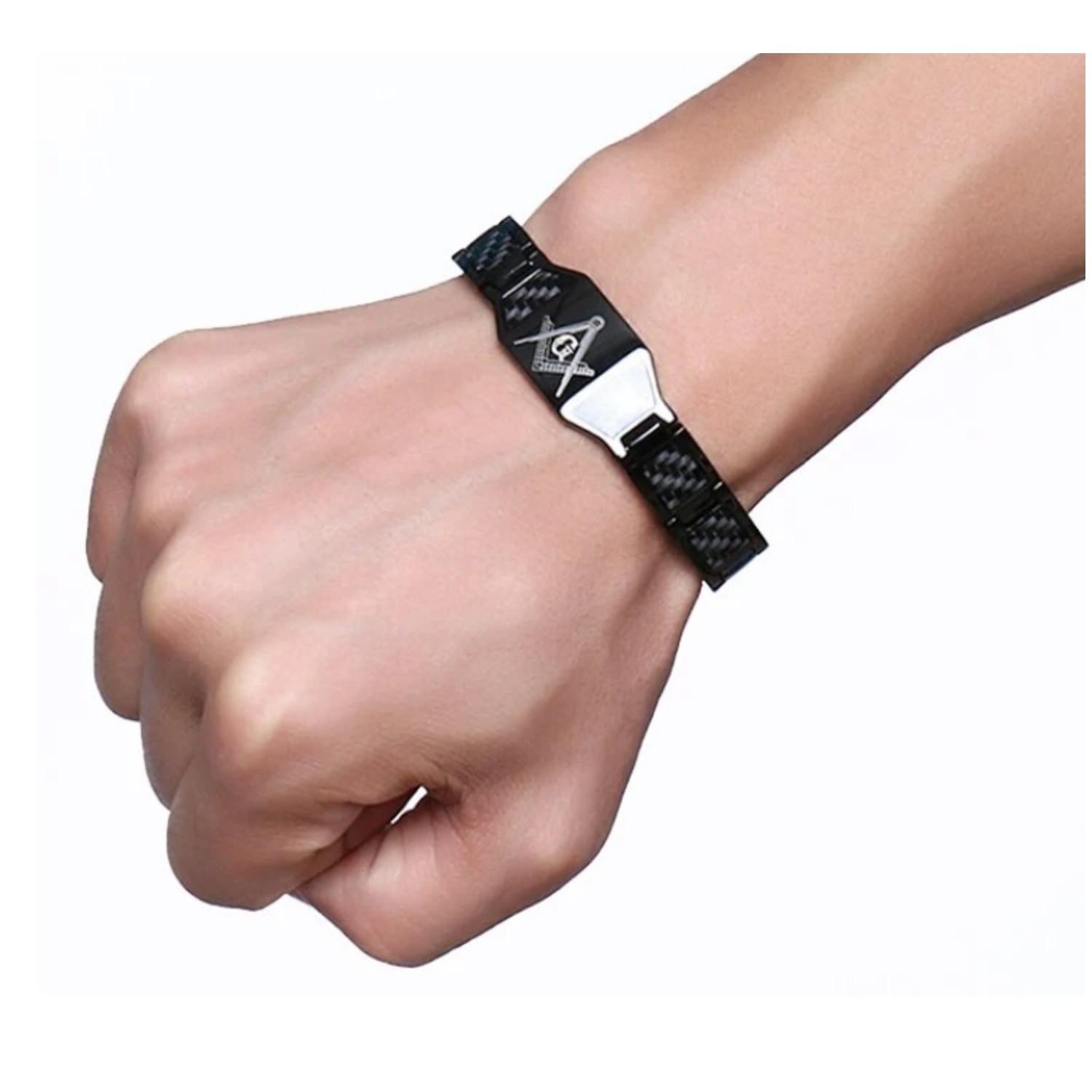 دستبند مغناطیسی مردانه مدل fiber carbon کد x33 دستبند مغناطیسی مردانه مدل fiber carbon کد x33