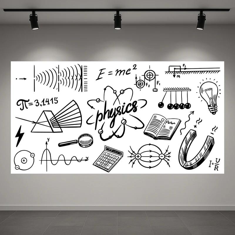 تابلو بوم طرح مخمل مدل فیزیک کد AR3059163