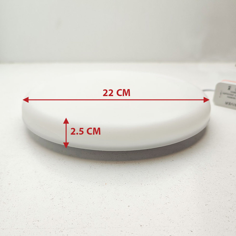 پنل سقفی ال ای دی 40 وات مدل فول لایت 510 طرح فنر متغیر توکار گرد بسته 2 عددی