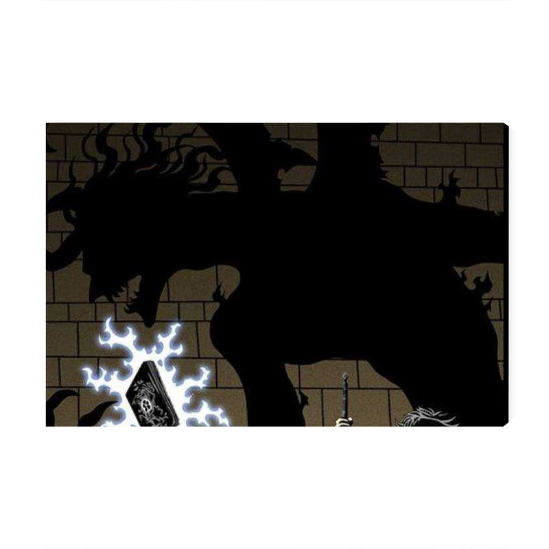 تابلو شاسی عرش مدل انیمه شبدر سیاه Black Clover کد As1451