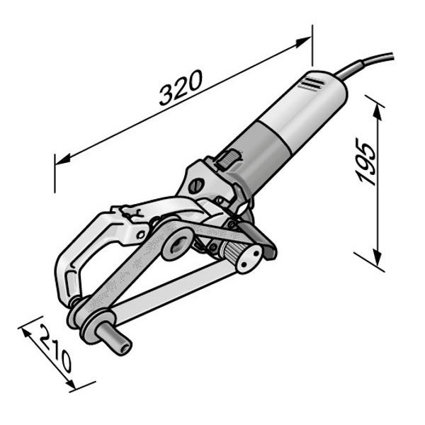 دستگاه سنباده زن لوله فلکس مدل BRE 8-4 9