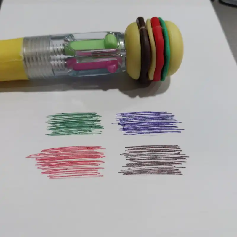 خودکار مدل چند رنگ فانتزی مینی طرح همبرگر