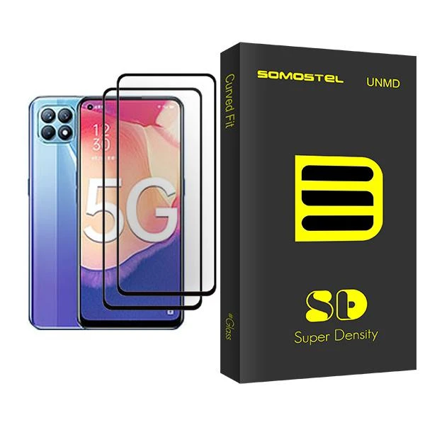 محافظ صفحه نمایش سوماستل مدل SD Glass MIX002 مناسب برای گوشی موبایل اوپو Reno4 SE بسته دو عددی