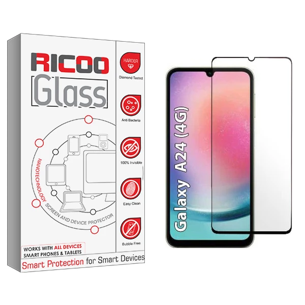 محافظ صفحه نمایش شیشه ای ریکو مدل RC مناسب برای گوشی موبایل سامسونگ Galaxy A24 4G