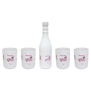سرویس پارچ ولیوان 5 پارچه طرح دوچرخه