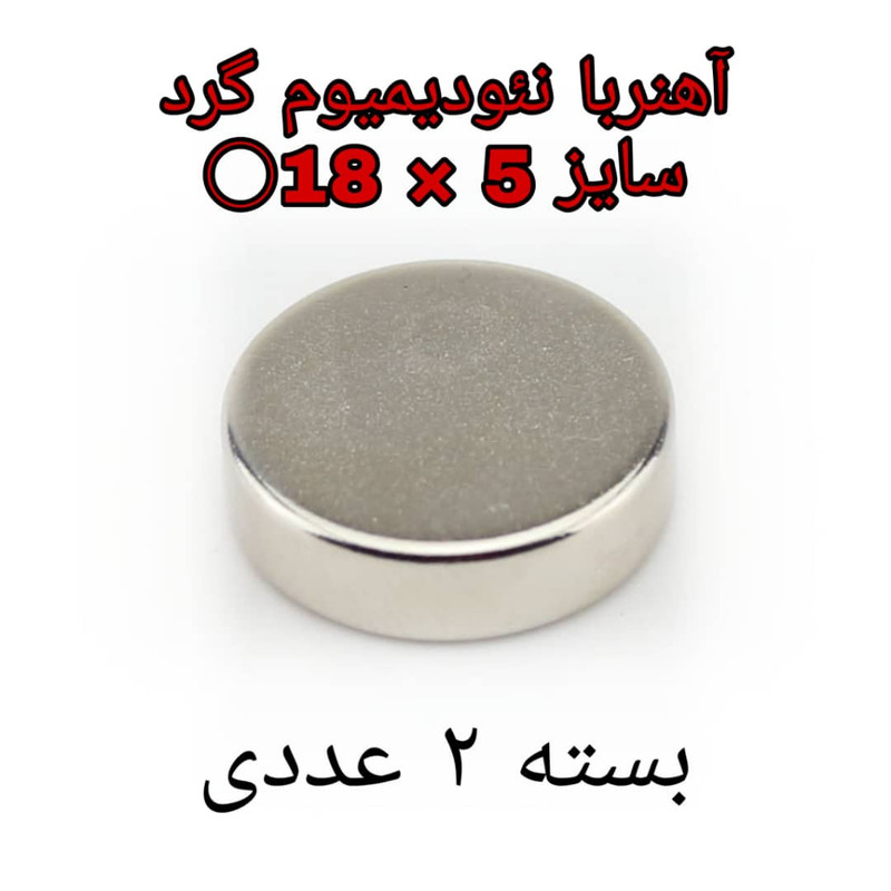 آهن ربا مدل ND18-5 کد ۱۳۱۶ بسته ۲ عددی