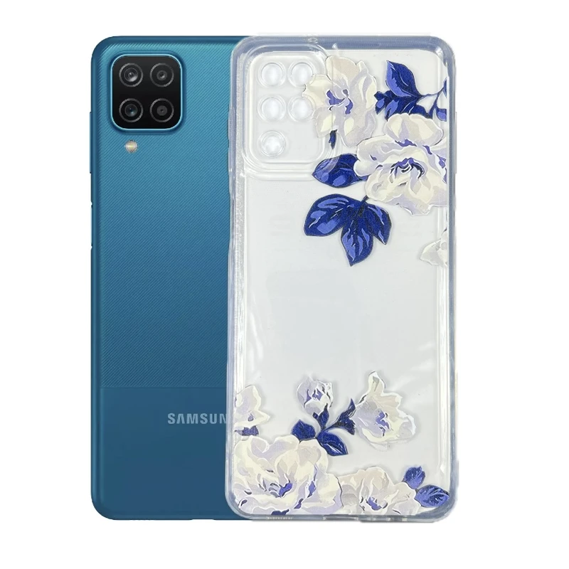 کاور طرح گل رز مناسب برای گوشی موبایل سامسونگ Galaxy A12