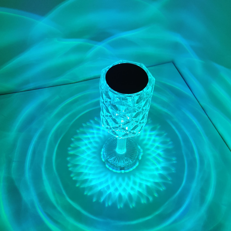 چراغ خواب مدل کریستالی پایه دار