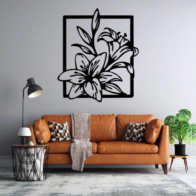 استیکر دیواری طرح لیلیوم 