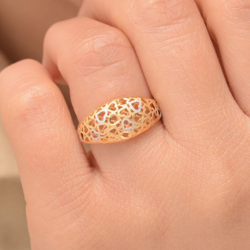 انگشتر طلا 18 عیار زنانه طلای مستجابی مدل آوا قلب کد 67032 انگشتر طلا 18 عیار زنانه طلای مستجابی مدل آوا قلب کد 67032