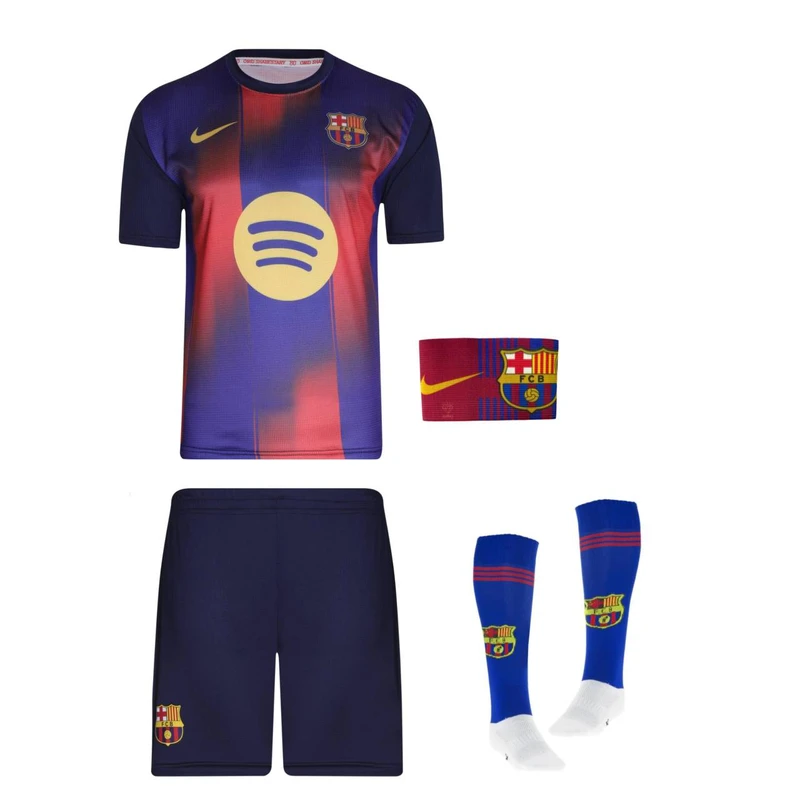 ست 4 تکه لباس ورزشی پسرانه مدل بارسلونا یامال کد G2026