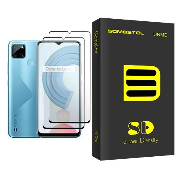 محافظ صفحه نمایش سوماستل مدل SD Glass MIX002 مناسب برای گوشی موبایل ریلمی C21Y بسته دو عددی